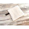 Lingette démaquillante lavable coton imprimé feuillages - Face éponge bambou