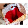 Trousse de toilette femme kiss rouge - Intérieur