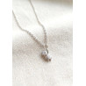 Collier petit ourson zircon doré ou argenté - détail du pendentif